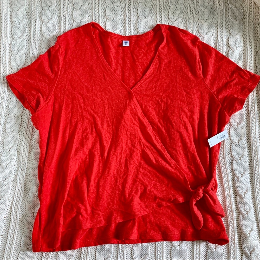 Short Sleeve Wrap Top